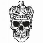 Skull Crown Clipart Head Clip Pillow Sketch