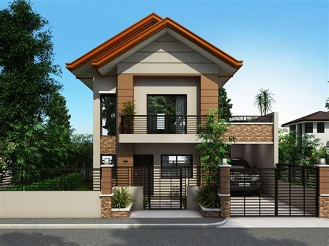 See more ideas about house design, terrace house, facade house. Collection: 50 Beautiful Narrow House Design for a 2 Story ...