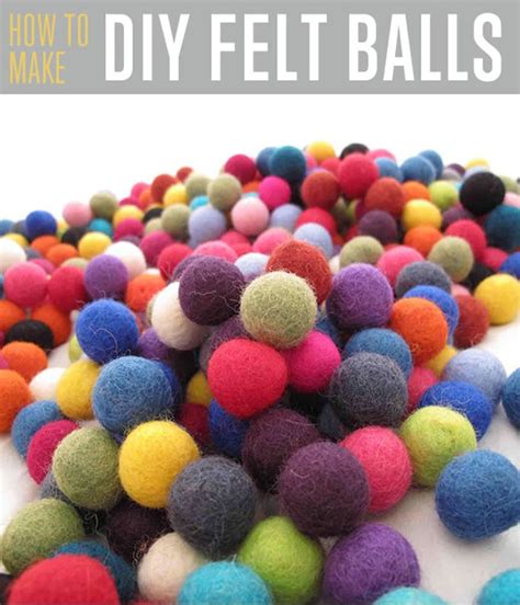 How To Make Felt Balls Diy Ready