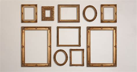 Gold On Cream Gallery Wall And Frames