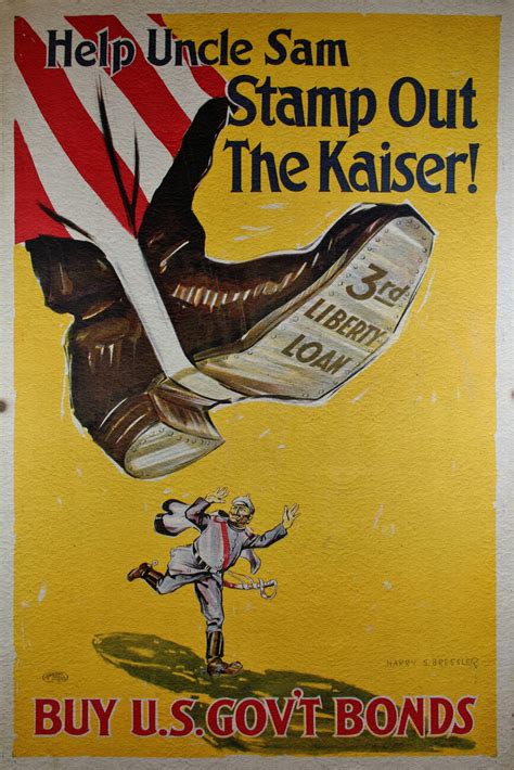 Illustration Artistiques American Uncle Sam Vs The Kaiser Vintage