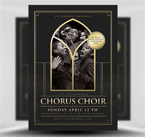 Chorus Choir Flyer Template V2 Flyerheroes