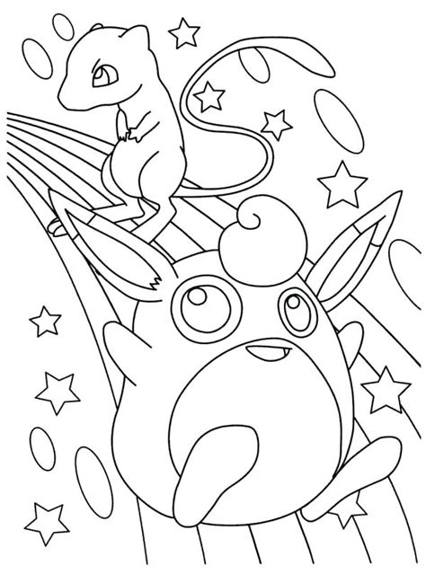Pikachu, eevee, charizard, chamelon … Pokemon Mew Coloring Pages at GetColorings.com | Free ...