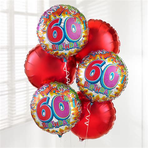 Sign up for 10% off. 60th Birthday Balloon Bouquet - Sweeneys Florist