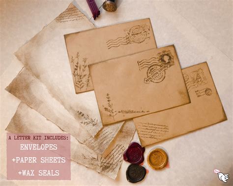 Diy Vintage Love Letter Set Long Distance Relationship T Wax Seal