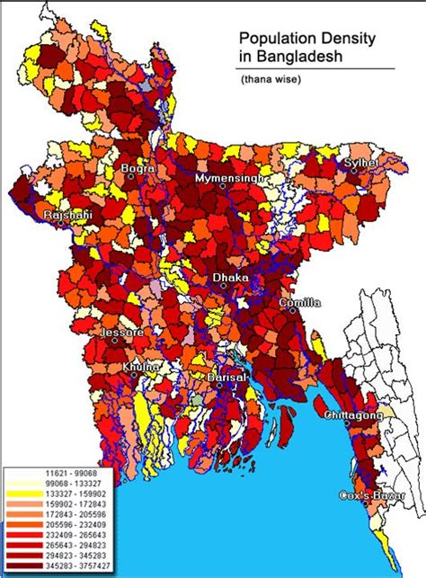 Population Density In Bangladesh History Geography Map Geo