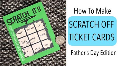 How to make scratch off cards with crayon can offer you many choices to save money thanks to 14 active results. SCRATCH OFF TICKETS | SCRATCH OFF CARDS DIY | HOW TO MAKE ...