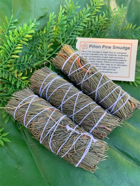PiÑon Pine Smudge Stick Sage Bundle For Ceremony Meditation Etsy