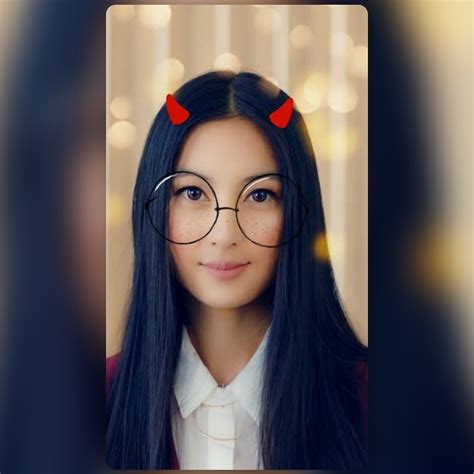 Devil In Glasses Lens By Snapchat Snapchat Lenses And Filters