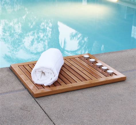 Oceanstar Fm1163 Bamboo Floor And Shower Mat Bath Mat