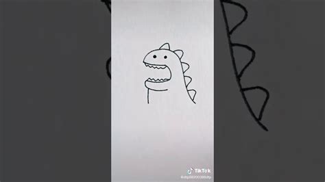 Cách Vẽ Khủng Long đơn Giản Nhấtvừa Cute Dễ Thương🦕 Youtube
