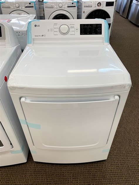 Lg 73 Cu Ft Electric Dryer With Sensor Dry Technology Dle7100w