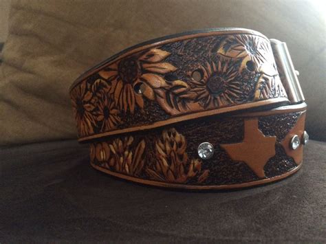 Buy Hand Made Customized Western Style Leather Belt Made To Order From
