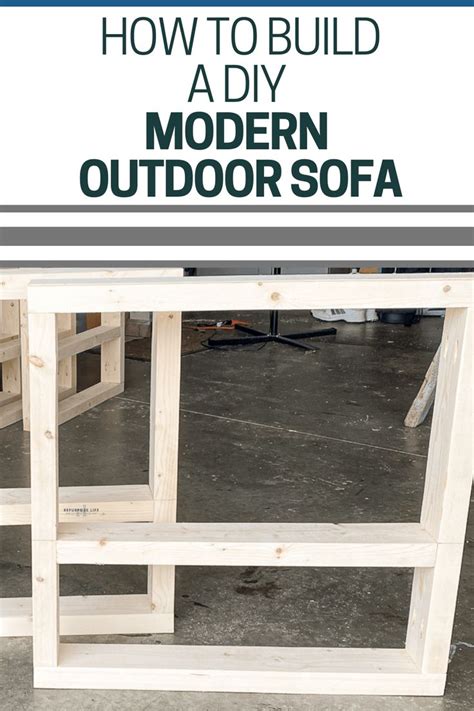 Easy How To Build A Diy Modern Outdoor Sofa Design To Build Modern Outdoor Sofas Diy Patio