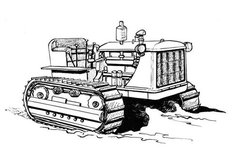 413 x 316 jpg pixel. Kleurplaat tractor - Afb 19002.