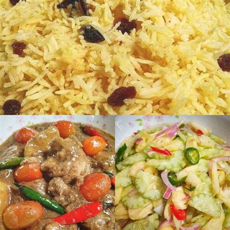 Jus mentimun kurma khasiat posted: Resepi Nasi Minyak Kuning + Ayam Kurma + Jelatah Timun & Nenas