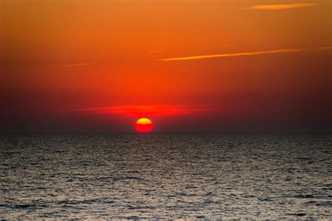 Sunrise Over The Sea Azov Sea Ukraine Stock Photo Download Image Now