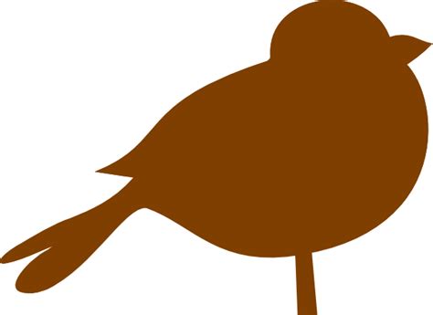 Brown Chubby Bird Clip Art At Vector Clip Art Online