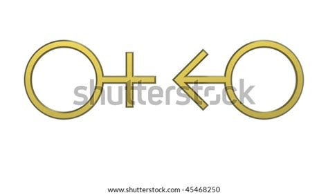 Male Female Sex Symbols Render Isolated Stock Illustration 45468250