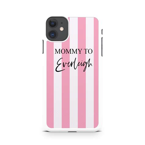 Pink Stripe Mommy To Personalized Phone Case Yellowdaisyco