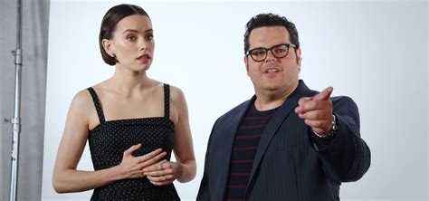 Votd Daisy Ridley Gets Ambushed With Star Wars Spoiler Questions By Josh Gad And Other Disney