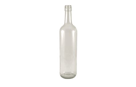 750 Ml Clear Glass Bordeaux Wine Bottle Stelvin Kaufman Container