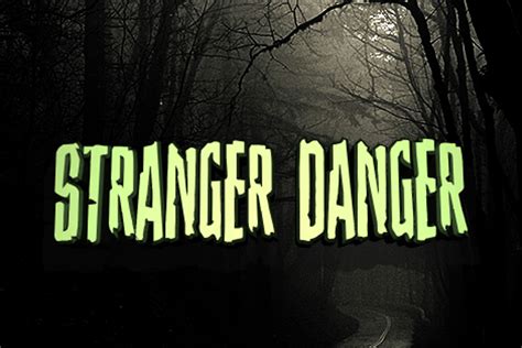 Stranger Danger Font Iconian Fonts Fontspace