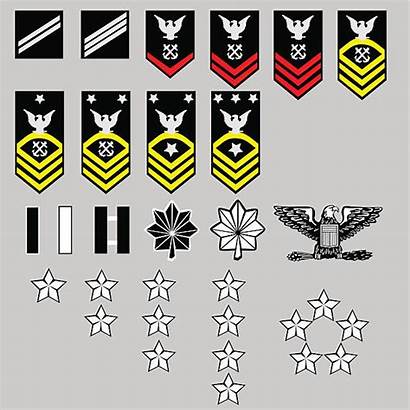 Army Vector Navy Insignia Enlisted Clip Officer