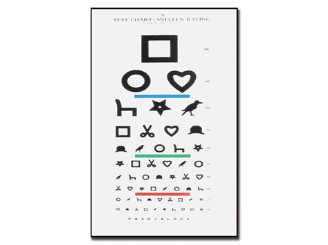 Tumbling E Eye Chart 6 Meter Snellen Eye Test Chart Surgical