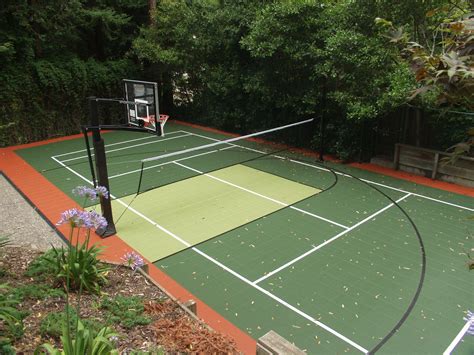 Backyard Sport Court Game Court Backyard Basketball Court Tennis