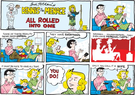 dennis the menace by h ketcham m hamilton and r ferdinand dennis the menace comic strip