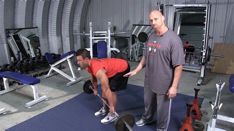 Wide Grip Barbell Bent Over Row Youtube