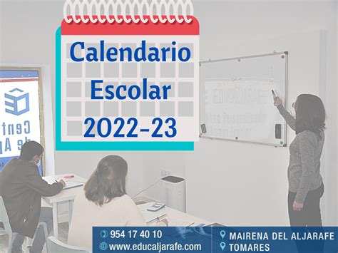 Calendario Escolar Curso 2022 23 Sevilla Educaljarafe