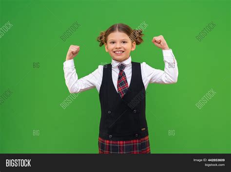 Schoolgirl Shows Her Image And Photo Free Trial Bigstock