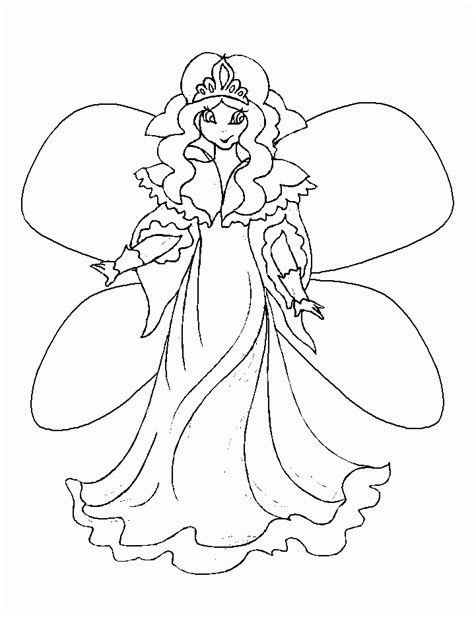 Fairy Queen Coloring Page Coloring Pages