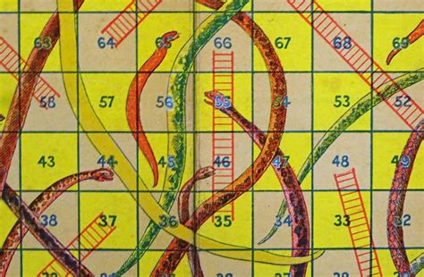 1910s Snakes And Ladders Game By Glevum England Tomsk3000