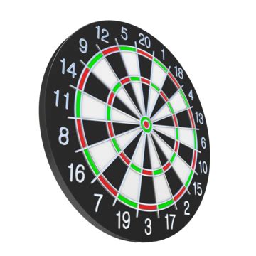 Dartboard Side View 3d Throw Round Ring Dart PNG Transparent Image