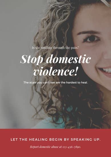 Customize 25 Domestic Violence Poster Templates Online