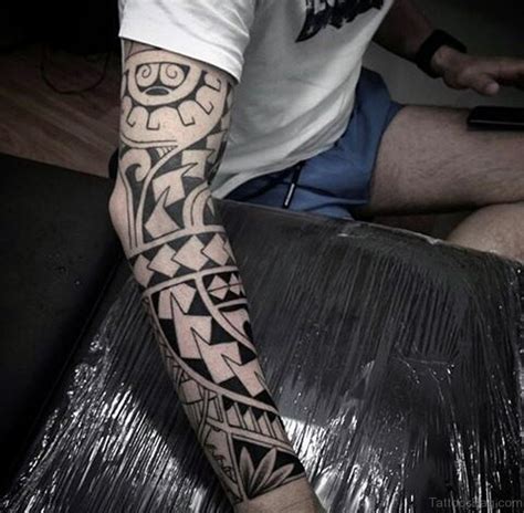 56 Maori Tattoo Designs On Full Sleeve