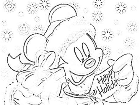 disney christmas coloring pictures happy holiday