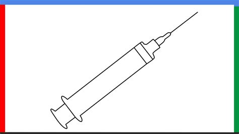 Syringe Drawing How To Draw A Injection Syringe Step By Step For