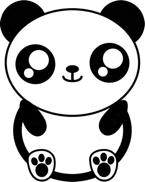 Dibujos De Oso Panda Kawaii Para Colorear Para Colorear Pintar E