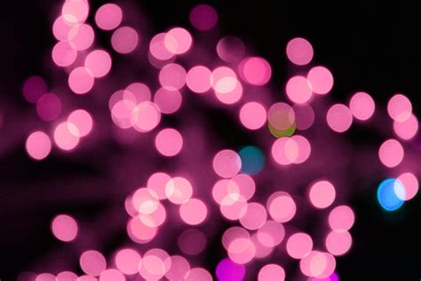 Blurred Christmas Lights Pink Picture Free Photograph Photos Public