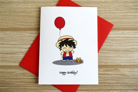 One Piece Birthday Card One Piece Birthdays Unique Greeting Cards