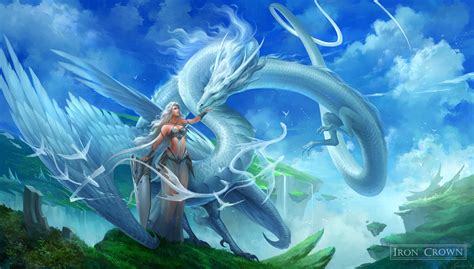 White Sky Dragon By Sandara On Deviantart