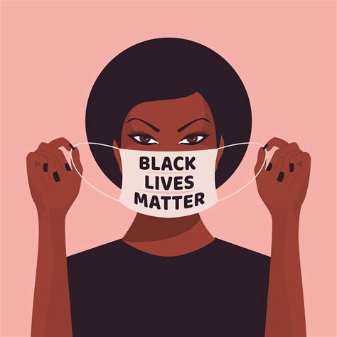 The mask determines what parts of the svg shape that is visible, and with what transparency. A Black Woman Putting On a Face Mask 1220901 Vector Art at ...