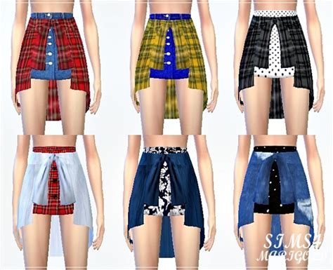 Tied Shirts Skirt At Marigold Sims 4 Updates