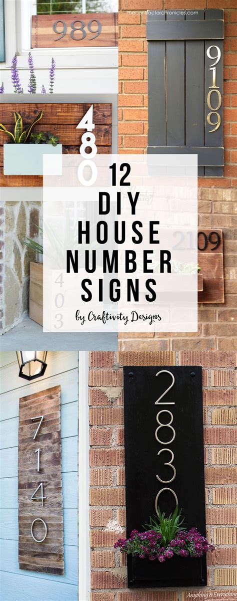 Diy House Number Sign Craftivity Designs