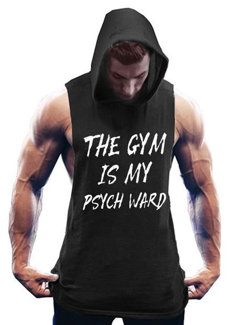 ironpandafit the gym is my psych ward hooded tank for sale