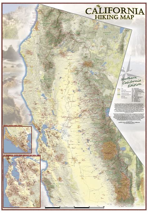 Pct Maps Northern California Hiking Map Printable Maps
